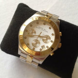 Buy Shop Marc Jacobs Blade Chronograph Silver Dial Two Tone Steel Strap Watch for Women - MBM3177 USA Online