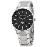 Buy Shop Emporio Armani Renato Quartz Black Dial Silver Steel Strap Watch For Men - AR11118 USA Online