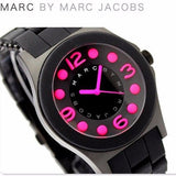 Buy Shop Marc Jacobs Pelly Black Dial Black Silicone Strap Watch for Women - MBM2529 USA Online