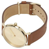 Buy Shop Coach Perry Analog Gold Dial Brown Leather Strap Watch for Women - 14503331-C USA Online