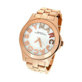 Buy Shop Marc Jacobs Rivera White Dial Rose Gold Steel Strap Watch for Women - MBM3138 USA Online