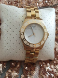 Buy Shop Marc Jacobs Blade White Dial Gold Steel Strap Watch for Women - MBM3050 USA Online