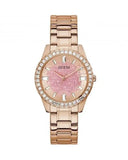 Buy Shop Guess Glitter Diamonds Pink Dial Rose Gold Steel Strap Watch for Women - GW0405L3 USA Online