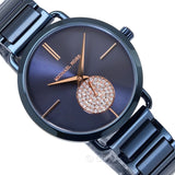 Buy Shop Michael Kors Portia Blue Dial Blue Stainless Steel Strap Watch for Women - MK3680 USA Online