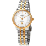 Tissot T Classic Carson Premium White Dial Two Tone Steel Strap Watch for Women - T122.207.22.031.00