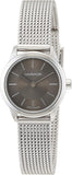 Buy Shop Calvin Klein Minimal Grey Dial Silver Mesh Bracelet Watch for Women - K3M23124 USA Online