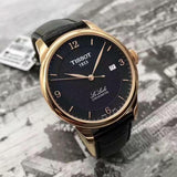 Buy Shop Tissot Le Locle Chronometer Black Dial Black Leather Strap Watch For Men - T006.408.36.057.00 USA Online