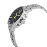 Buy Shop Tissot PRC 200 Chronograph Black Dial Silver Steel Strap Watch For Men - T114.417.11.057.00 USA Online