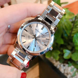 Buy Shop Burberry The City Silver Dial Silver Steel Strap Watch for Women - BU9035 USA Online