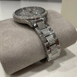 Buy Shop Michael Kors Runway Crystals Silver Dial Silver Steel Strap Watch for Women - MK3822 USA Online