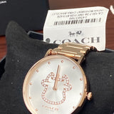 Buy Shop Coach Perry White Dial Rose Gold Steel Strap Watch for Women - 14503708 USA Online