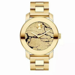 Buy Shop Movado Bold Glitter Gold Dial Gold Steel Strap Watch for Women - 3600346 USA Online