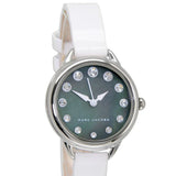 Buy Shop Marc Jacobs Betty Mother of Pearl Black Dial White Leather Strap Watch for Women - MJ1512 USA Online