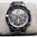 Buy Shop Marc Jacobs Rock Chronograph Silver Dial Silver Steel Strap Watch for Men - MBM5028 USA Online
