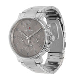 Buy Shop Tommy Hilfiger Chronograph Grey Dial Silver Steel Strap Watch for Men - 1710382 USA Online
