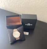 Buy Shop Coach Perry White Rose Gold Mesh Bracelet Watch for Women - 14503126 USA Online