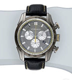 Buy Shop Versace V Ray Chronograph Grey Dial Black Leather Strap Watch for Men - VDB020014 USA Online