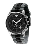 Buy Shop Emporio Armani Sportivo Black Dial Two Tone Ceramic Bracelet Watch For Men - AR5866 USA Online