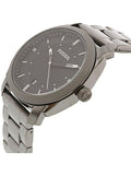 Buy Shop Fossil Machine Chronograph Black Dial Grey Steel Strap Watch for Men - FS4774 USA Online