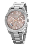 Buy Shop Fossil Perfect Boyfriend Taupe Dial Silver Steel Strap Watch for Women - ES4146 USA Online