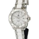 Buy Shop Tag Heuer Aquaracer Diamonds White Dial Two Tone Steel Strap Watch for Women - WAY131H.BA0914 USA Online