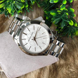 Buy Shop Michael Kors Runway Silver Dial Silver Stainless Steel Strap Watch for Women - MK3371 USA Online