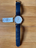 Buy Shop Fossil The Minimalist Slim White Dial Blue Leather Strap Watch for Men - FS5371 USA Online