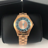 Buy Shop Marc Jacobs Henry Rose Gold Dial Rose Gold Steel Strap Watch for Women - MBM3296 USA Online