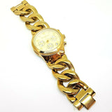Buy Shop Michael Kors Runway Twist Gold Dial Gold Stainless Steel Strap Watch for Women - MK3131 USA Online