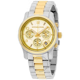 Buy Shop Michael Kors Runway Gold Dial Two Tone Steel Strap Watch for Women - MK5137 USA Online