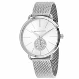 Buy Shop Michael Kors Portia Silver Dial Silver Mesh Bracelet Watch for Women - MK3843 USA Online