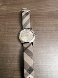 Buy Shop Burberry The City Nova Beige Dial Grey Leather Strap Watch for Women - BU9023 USA Online
