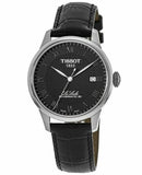 Buy Shop Tissot Le Locle Powermatic 80 Black Dial Black Leather Strap Watch For Men - T006.407.16.053.00 USA Online