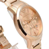 Buy Shop Emporio Armani Classic Rose Gold Chronograph Steel Strap Watch For Men - AR2452 USA Online