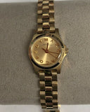 Buy Shop Marc Jacobs Henry Dinky Gold Dial Gold Steel Strap Watch for Women - MBM3199 USA Online