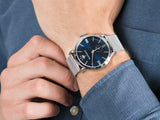 Buy Shop Maserati Epoca Blue Dial Silver Mesh Bracelet Watch For Men - R8853118006 USA Online