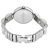 Buy Shop Calvin Klein Wavy Black Dial Silver Steel Strap Watch for Women - K9U23141 USA Online