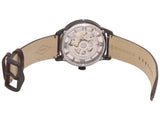 Buy Shop Fossil Townsman Automatic Skeleton Brown Dial Brown Leather Strap Watch for Men - ME3098 USA Online