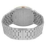 Buy Shop Gucci 25H Quartz Gold Dial Silver Steel Strap Watch for Men - YA163405 USA Online