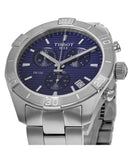 Buy Shop Tissot PR 100 Sport Quartz Chronograph Blue Dial Silver Steel Strap Watch For Men - T101.617.11.041.00 USA Online