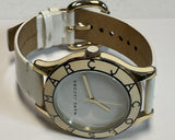 Buy Shop Marc Jacobs Blade White Dial White Leather Strap Watch for Women - MBM1098 USA Online
