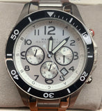 Buy Shop Marc Jacobs Rock Chronograph White Dial Silver Steel Strap Watch for Men - MBM5027 USA Online