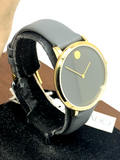 Buy Shop Movado 70th Anniversary Special Edition Grey Dial Grey Leather Strap Watch For Women - 0607140 USA Online