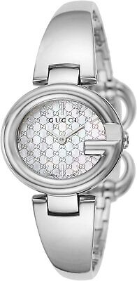 Buy Shop Gucci Guccissima Quartz Silver Dial Silver Steel Strap Watch For Women - YA134511 USA Online