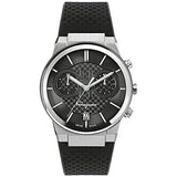 Buy Shop Salvatore Ferragamo Sapphire Chrono Black Dial Black Silicone Strap Watch for Men - SFME00121 USA Online