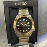 Buy Shop Seiko 5 Sports Automatic Brown Dial Two Tone Steel Strap Watch For Men - SRPK24 USA Online