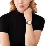 Buy Shop Michael Kors Mini Everest Crystals White Dial Green Leather Strap Watch for Women - MK4720 USA Online