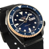 Buy Shop Seiko 5 Sports Automatic Blue Dial Black NATO Strap Watch for Men - SBSA098 USA Online