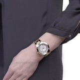 Buy Shop Guess Vista Diamonds Gold Dial Gold Steel Strap Watch for Women - W13573L1 USA Online
