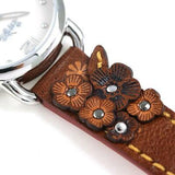Buy Shop Coach Delancey White Dial Floral Brown Leather Strap Watch for Women - 14502761 USA Online
